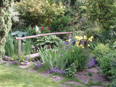 Un jardin de Diebolsheim, en alsace